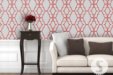Swag Paper Double Trellis Large Print Peel And Stick Wallpapers ...