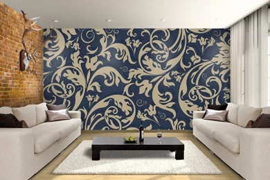 Floral Damask Custom Wallpapers Mural Print By Jw & Shutterstock