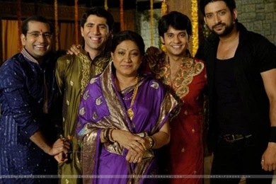 Wallpapers Aadesh Chaudhry With Team In Laagi Tujhse Lagan ...