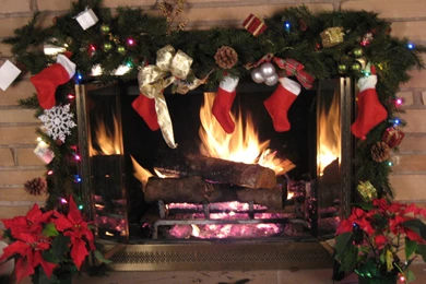 1 Hour Christmas Fireplace (in HD)   YouTube