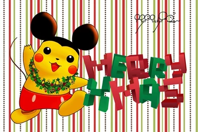 Merry Christmas Wallpapers Pikachu Mickey 1920 Px By Mymickymouse ...
