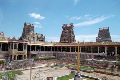 Meenakshi Amman Hindu Temple In Tamil Nadu India