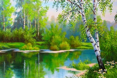 BEAUTIFUL DAY IN SPRING WALLPAPER   (