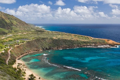 Download Wallpapers 2560x1024 Hanauma Bay, Oahu Island, Hawai, Oahu ...