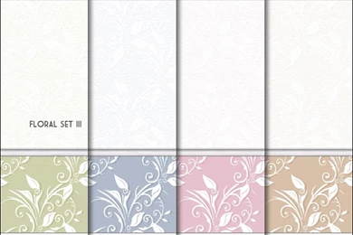 Mod The Sims   3 Floral Wallpapers Sets   4 Creamy Colors