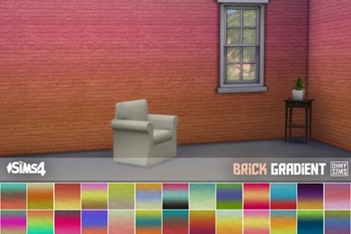 3 Sets Of Brick Wallpapers At Oh My Sims 4 » Sims 4 Updates