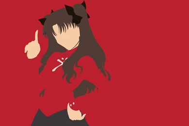 Rin Tohsaka Vector Minimalist Wallpapers By Isaacgal On DeviantArt