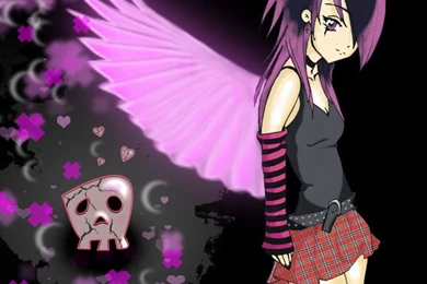 Awesome Emo Angel Girl Color By Gerbo