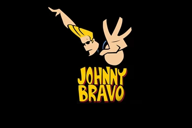 Johnny Bravo On The Black Backgrounds