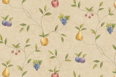 Fruity Wallpapers On An Old Fashioned Kitchen — Interior & Exterior ...