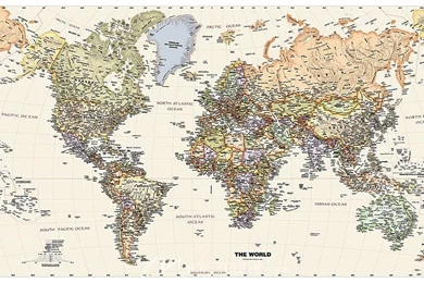 World Map Wall Murals At MagicMurals.com