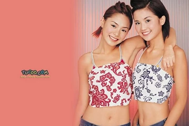 Twin : Charlene Choi & Gillian Chung18   Wallcoo.net