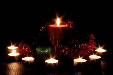 Chrisstmas Candle Light   Romantic Candles Night Photos 28 ...