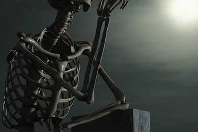 Wallpaper: 3d, Stone, Skeleton Wallpapers