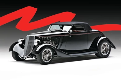 Ford: 1933 Speed33 Cabriolet Classic Black Hotrod Wallpapers ...