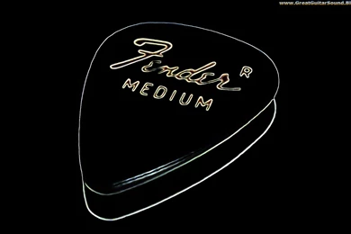 Guitar Wallpapers   Fender Plectrum Black Guitar Pick Glowing ...