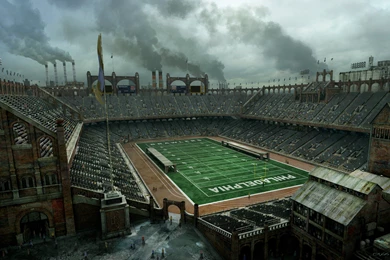 Stadium, Concept Art, Video Games, Smoke, Philadelphia, Industrial ...