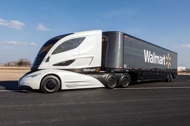 Walmart's Truck Of The Future   Business Insider