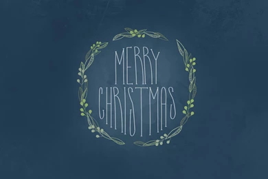 Merry Christmas Mistletoe Illustration Desktop Wallpapers