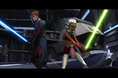 Wallpapers Anakin Skywalker Of And Ahsoka Tano In The Clone Wars ...