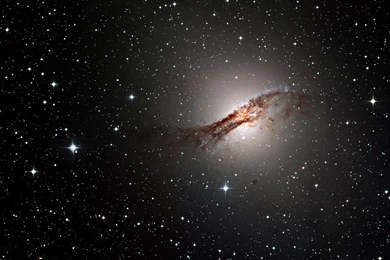 Wallpapers Black, Galaxy, Stars, Centaurus A, NGC 5128, Prominent ...