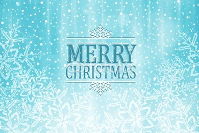 Merry Christmas Typography Winter Wonderland Background" Stock ...