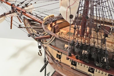 Holz Schiffsmodell Uss Constitution 93cm ID139