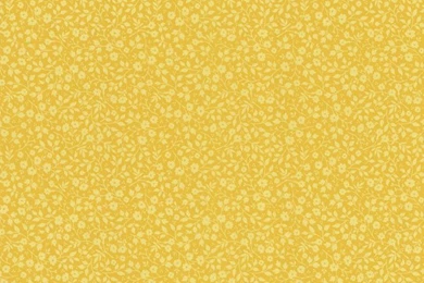 Pip Mustard Mini Floral Toss Wallpapers   Eclectic   Houston   By ...