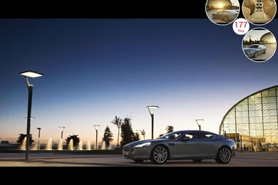 2010 Aston Martin Rapide Hardly Green Side View