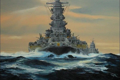 Wallpapers Ships Painting Art IJN Yamato Army Image