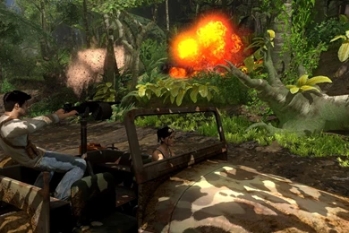 Uncharted 2   Fire Over There! Wallpapers