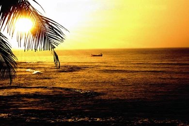 Ocean Waves And Sunset HD Backgrounds