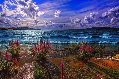 Scenery: Special Blue Landscape Sea Sky Backgrounds Desktop ...