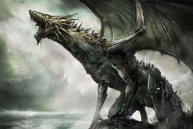 Paintings Dragons Call Of Duty Science fiction Dragon Painting ...