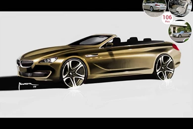 BMW 650i Convertible (2012)   Design Sketch