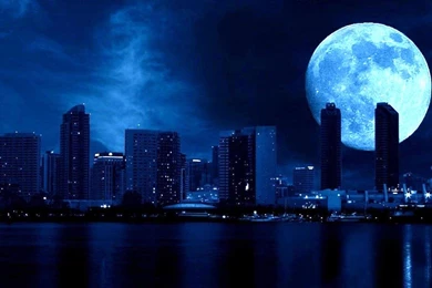 Big Blue Moon Of San Diego   (