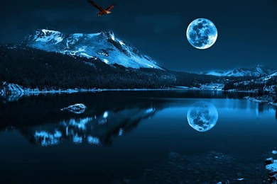 Blue Moon Wallpapers   Blue Photo (34674221)   Fanpop