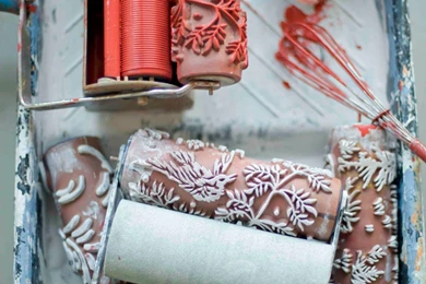 Wallpapers Paint: The Paint Roller That Creates A Wallpapers Look