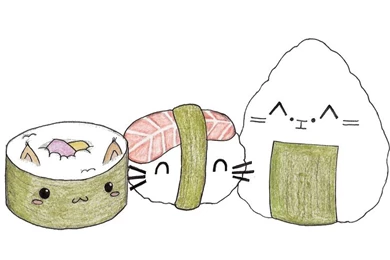 Cute Sushi Cat Wallpapers 2 By Iriname On DeviantArt