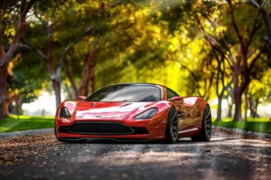 Luxurious Red Car Superb Wallpapers