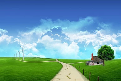 Beautiful Wallpapers Green Nature Landscape Wallpapers