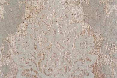 Details About 10M Vintage Brown/Silver Damask Embossed Texture ...