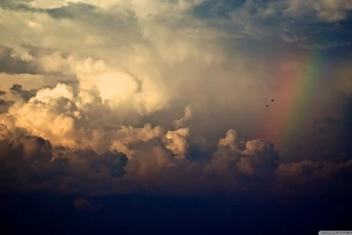 Storm Clouds And Rainbow HD Desktop Wallpapers : High Definition ...
