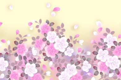 Colors In Japanese Style   Sweet Flower Pattern Design 1280x800 ...