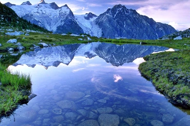 Beautiful Lake And Mountain Landscape Wallpapers HD / Desktop And ...