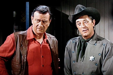 John Wayne Dean Martin Robert Mitchum
