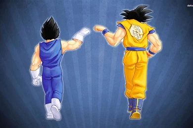 Goku And Vegeta Fist Bump Computer Wallpapers, Desktop Backgrounds ...