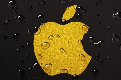Yellow Apple Droplets iPhone Wallpapers / IPod Wallpapers HD   Free ...