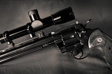 1 Colt Python Silhouette Revolver HD Wallpapers