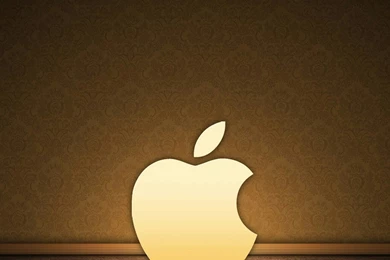 Light Yellow Apple Logo iPad Wallpapers And iPad 2 Wallpapers ...